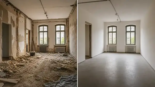 Demontage und Entkernung als Vorbereitung für Sanierung