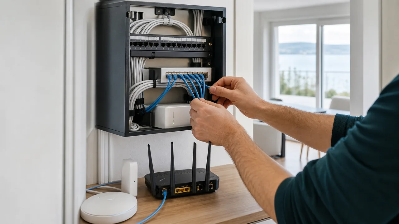 Beispiel eines IT- und Netzwerkservice in einer Ferienwohnung